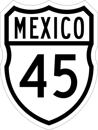 Escudo de la Carretera Federal 45 de México